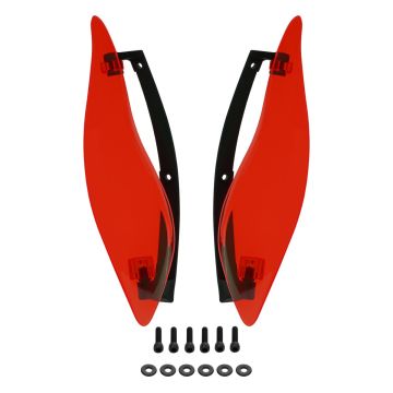 Red Adjustable Batwing Air Deflectors for Harley® Touring from HOGWORKZ kit