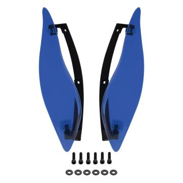 Blue Adjustable Batwing Air Deflectors for Harley® Touring from HOGWORKZ kit