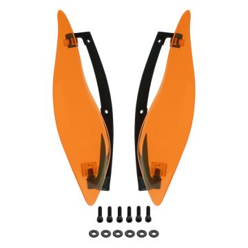 Orange Adjustable Batwing Air Deflectors for Harley® Touring from HOGWORKZ kit