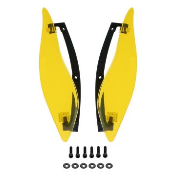 Yellow Adjustable Batwing Air Deflectors for Harley® Touring from HOGWORKZ