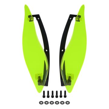 Green Adjustable Batwing Air Deflectors for Harley® Touring from HOGWORKZ kit