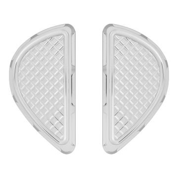 HOGWORKZ® Chrome Heaterz Passenger Floorboards for Harley® Touring & Softail