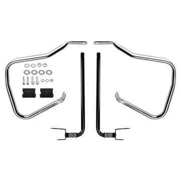 HOGWORKZ® Chrome 7/8" Saddlebag Guards for Harley® Touring