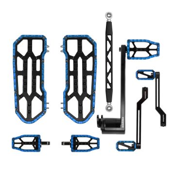 HOGWORKZ® Blue Performance MX Floorboard / Foot Control Kit for Harley® Touring kit