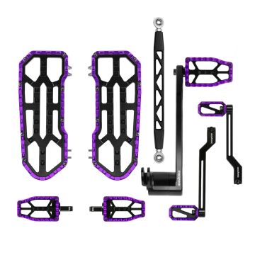 HOGWORKZ® Purple Performance MX Floorboard / Foot Control Kit for Harley® Touring