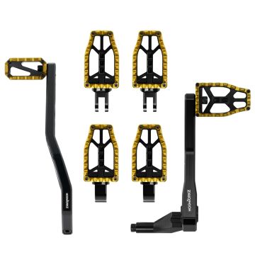 HOGWORKZ® Gold Performance MX Foot Control Kit (Mid Controls) for Harley® Softail