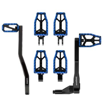 HOGWORKZ® Blue Performance MX Foot Control Kit (Mid Controls) for Harley® Softail