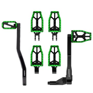 HOGWORKZ® Green Performance MX Foot Control Kit (Mid Controls) for Harley® Softail