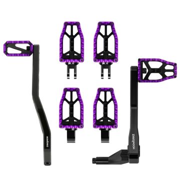 HOGWORKZ® Purple Performance MX Foot Control Kit (Mid Controls) for Harley® Softail 