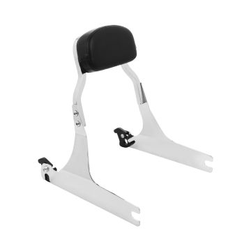 HOGWORKZ® Chrome Lo-Pro Mini Sissy Bar Backrest for Harley® Dyna