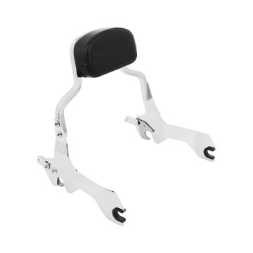 HOGWORKZ® Chrome Lo-Pro Mini Sissy Bar Backrest for Harley® Fat Bob