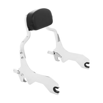 HOGWORKZ® Chrome Lo-Pro Mini Sissy Bar Backrest for Harley® Low Rider / Sport Glide