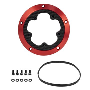 HOGWORKZ® Red ClearVue™ Derby Cover for Harley® Touring '16-'26