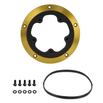 HOGWORKZ® Gold ClearVue™ Derby Cover for Harley® Touring '16-'26