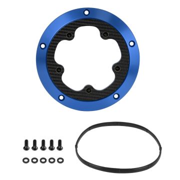 HOGWORKZ® Blue ClearVue™ Derby Cover for Harley® Touring '16-'26