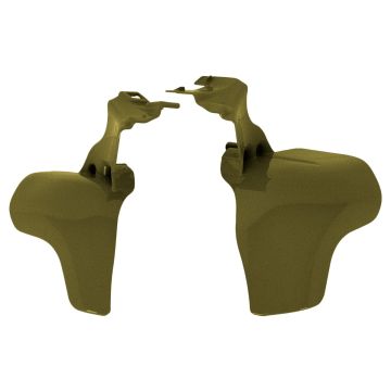 Olive Steel Air Deflectors for Harley® Softail