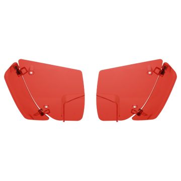 Red Adjustable Fairing Air Deflectors for Harley­® Road Glide