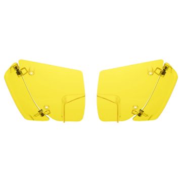 Yellow Adjustable Fairing Air Deflectors for Harley­® Road Glide