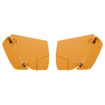 Orange Adjustable Fairing Air Deflectors for Harley­® Road Glide