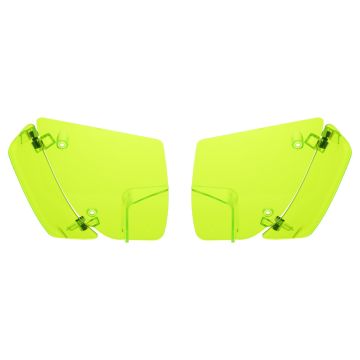 Green Adjustable Fairing Air Deflectors for Harley­® Road Glide