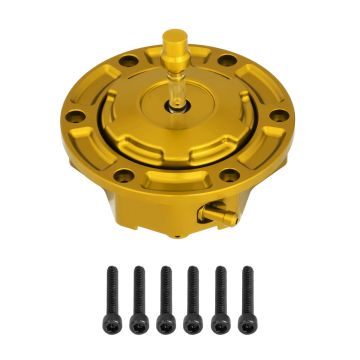 Gold HOGWORKZ® Performance MX Gas Cap for Harley-Davidson® Touring '23.5-'26