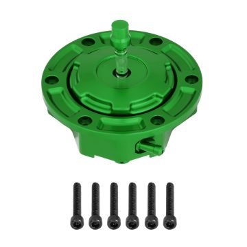 Green HOGWORKZ® Performance MX Gas Cap for Harley-Davidson® Touring '23.5-'26