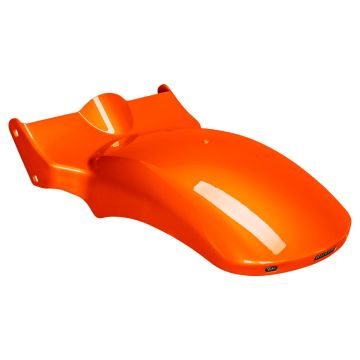 Performance Orange Wide Bobber Rear Fender w/ LEDs for '18-'25 Harley® Fat Bob / Street Bob
