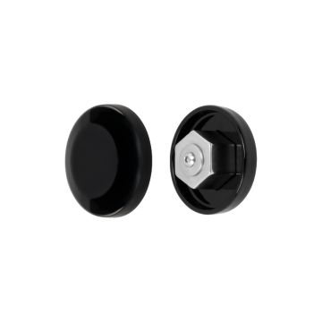 Black HOGWORKZ® Front Axle Covers for Harley® Touring 