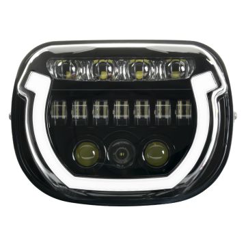HOGWORKZ® Black HALOMAKER™ LED Headlight for Harley® Street Glide