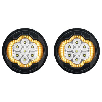 LED Silvertooth™ Performance LED Passing Lamps for Harley from HOGWORKZ