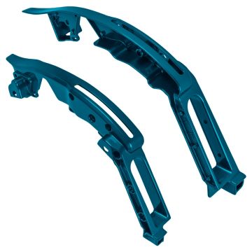 Tahitian Teal Rear Fender Support Brackets for Harley® Touring pair