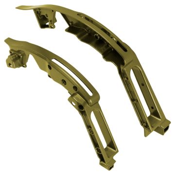 Olive Steel Rear Fender Support Brackets for Harley® Touring pair
