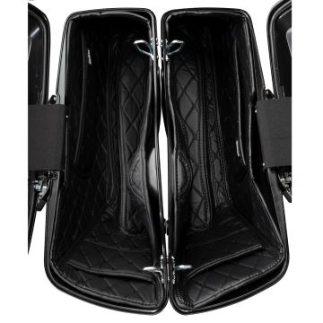 Custom Color HOGWORKZ® OEM Harley® Tapered Stretched Saddlebag Liners with black stitching from HOGWORKZ