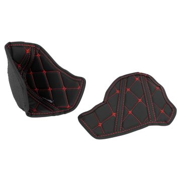 HOGWORKZ® Compartment Liners for Harley® Road Glide Black w/ Red Stitching