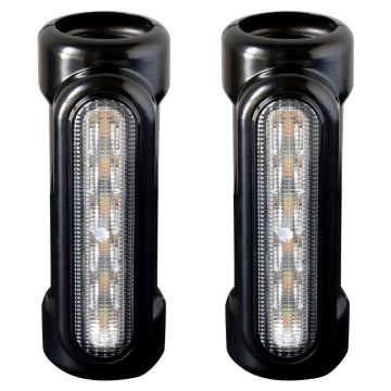 Black Engine Guard Highway Bar LED Lights for Harley-Davidson® from HOGWORKZ