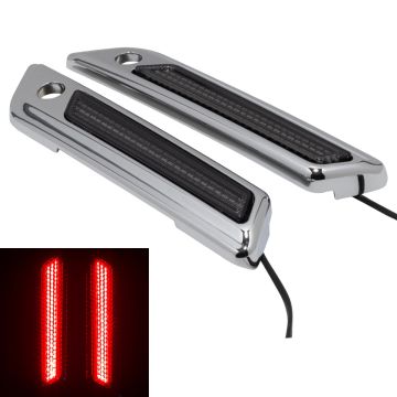 Chrome Saddlebag LED Latch Coverz™ for Harley® Touring from HOGWORKZ