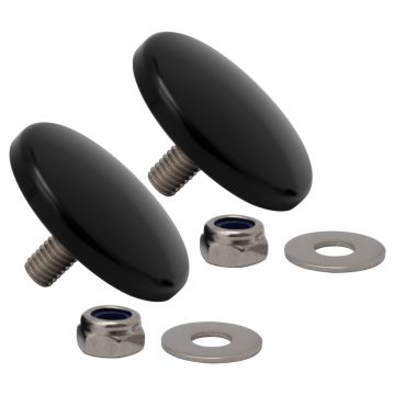 Black Fairing Mirror Hole Plugs for Harley® Street Glide from HOGWORKZ®