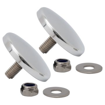 Chrome Fairing Mirror Hole Plugs for Harley® Street Glide from HOGWORKZ®