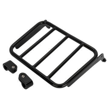 Harley® Fat Boy / Breakout Black Luggage Rack Add-On for Sissy bars from HOGWORKZ® angle