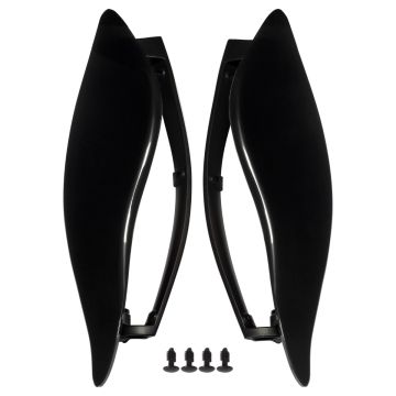 Adjustable Batwing Air Deflectors for Harley® Touring Dark Smoke from HOGWORKZ