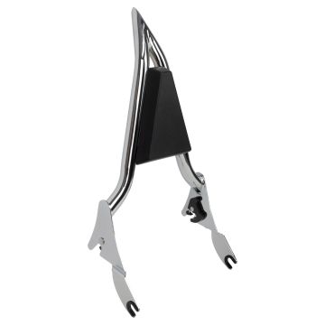Chrome Detachable Villain Sissy Bar Backrest for Harley® Touring from HOGWORKZ angle