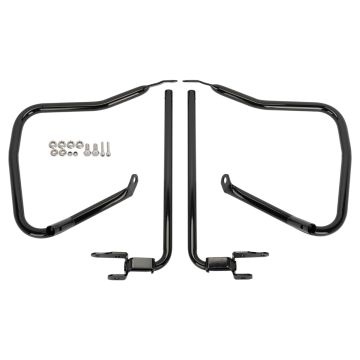 Black 7/8" Saddlebag Guards for Harley® Touring '23-'24 from HOGWORKZ® complete  kit