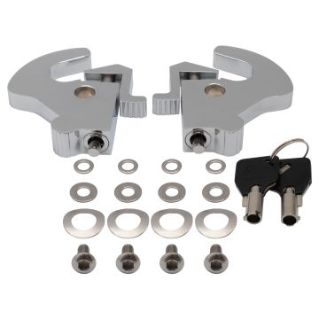 Chrome Locking Quick Release Clamp Kit for Harley® from HOGWORKZ kit
