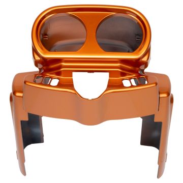 Amber Whiskey Cluster Covers for Harley® Road Glide from HOGWORKZ®