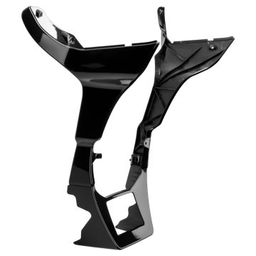 Vivid Black Fairing Spoiler Kit for Harley® Road Glide from HOGWORKZ angle