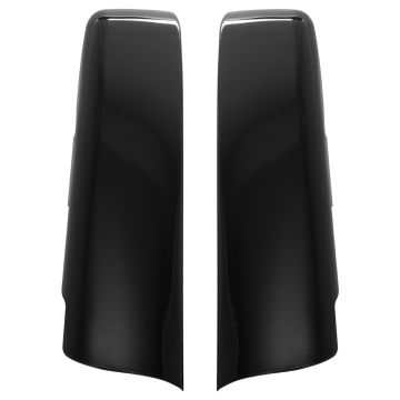 Solid Saddlebag Filler Strips in Black from hogworkz for harley touring bikes on motorcycle