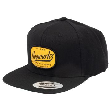 HOGWORKZ® Script Snapback Hat | Black