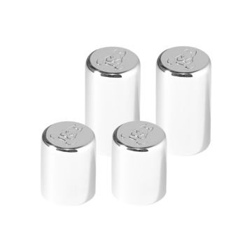 Chrome docking hardware cover for Harley Davidson Touring motorcycles from HOGWORKZ