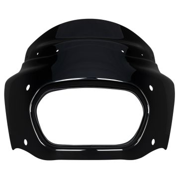 Vivid Black Outlaw Headlight Fairing for Harley® Fat Bob FXFB from HOGWORKZ
