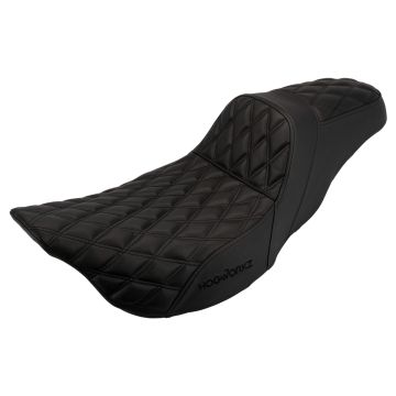 Rise Up Seat for Harley® Touring '08-'24 with Black Stitch from HOGWORKZ